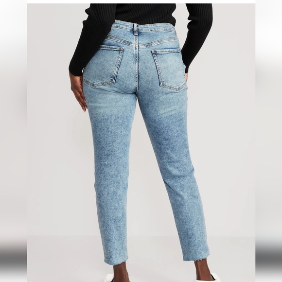 OLD NAVY HIGH RISE OG.STRAIGHT WOMENS JEANS SIZE 30 PLUS NEW WITH TAGS - Picture 5 of 12
